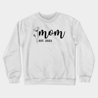 Mom 2023 Floral Name Crewneck Sweatshirt